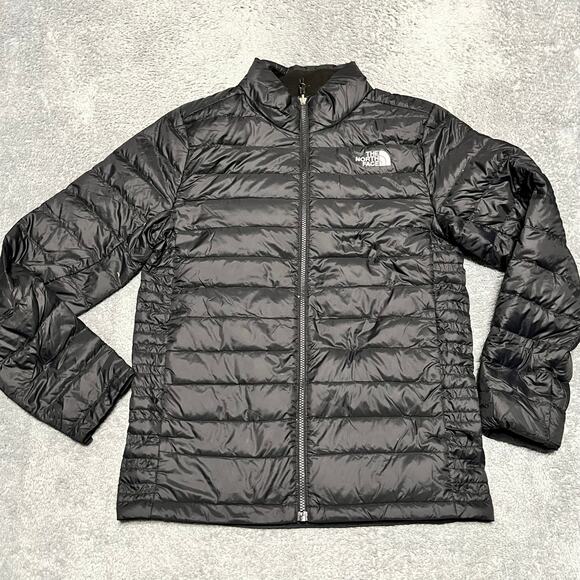 The North Face Jacket Mens Small Black Zip Up Puffer Down Insulated 550 Coat - Picture 1 of 11